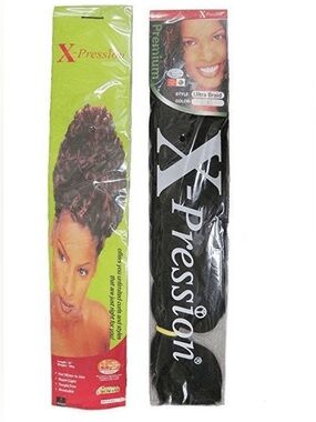 X-Pression Ultra Braid Style Synthetic Hair Color 33/82” Hot water set!  NWT